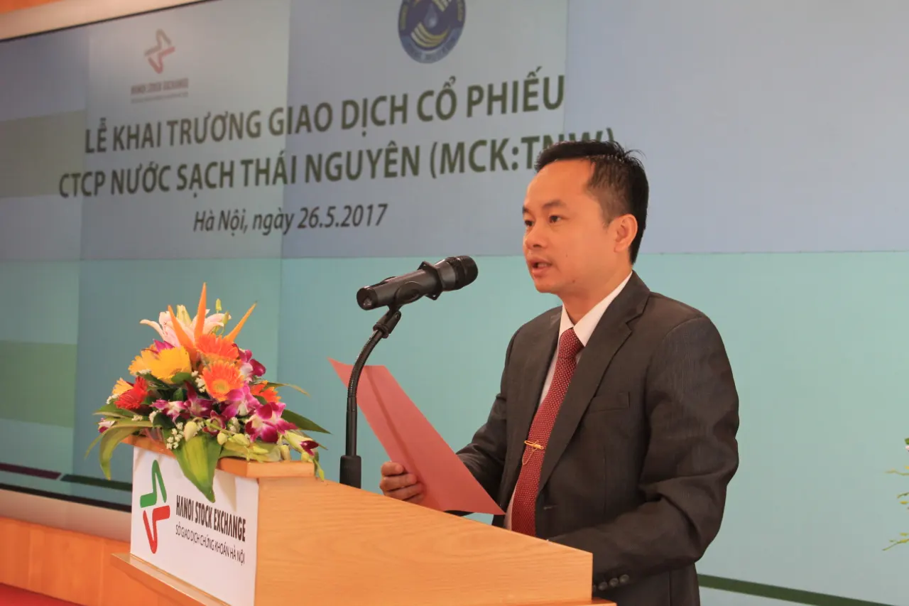 Công ty cổ phần Nước sạch Thái Nguyên niêm yết cổ phiếu