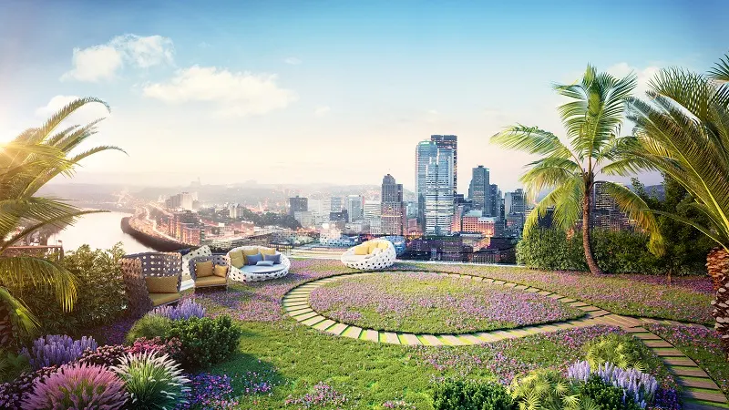Khám phá tầng mái của dự án Imperia Sky Garden?