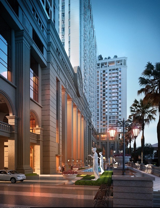 Dự án mang phong cách thành Rome tại Hà Nội dần hé lộ