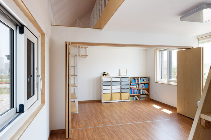 Ngôi nhà ngoại ô không chia phòng vẫn đủ chức năng