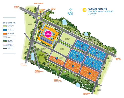 Nhà ở kết hợp kinh doanh tại phố chợ Long Điền