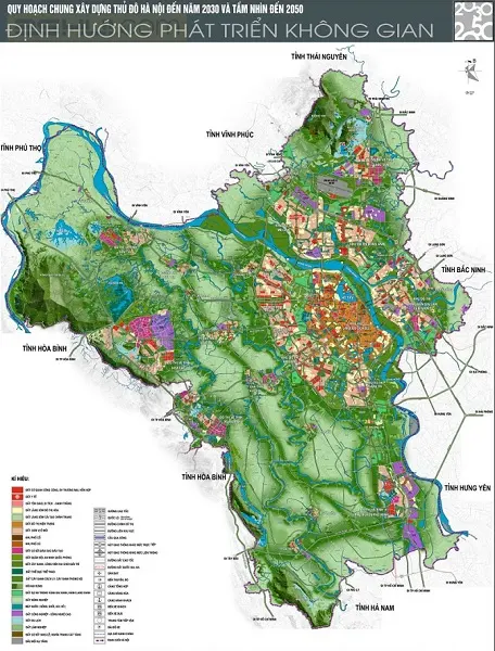 Quy hoạch chung xây dựng thủ đô Hà Nội đến năm 2030 tầm nhìn 2050