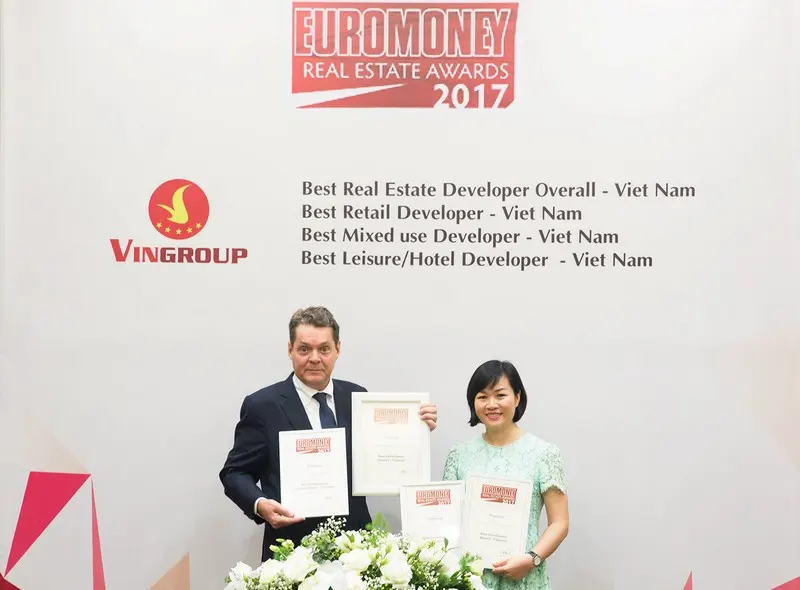Vingroup là “Nhà phát triển bất động sản tốt nhất Việt Nam năm 2017”