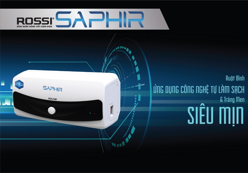 Bình nước nóng Rossi Saphir chính thức ra mắt tại thị trường Việt Nam