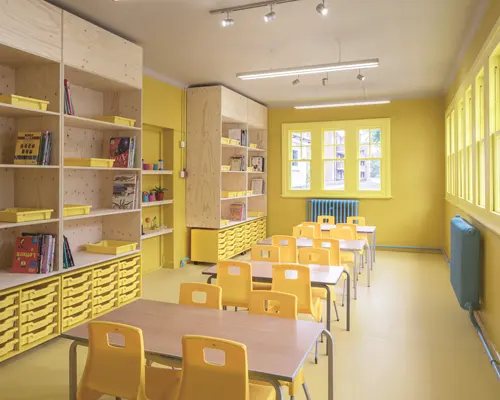 Màu sơn trường học tác động đến tâm trí trẻ nhỏ