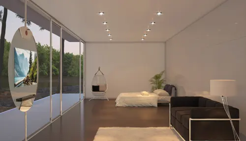 Thiết kế phòng khách với ti vi di động