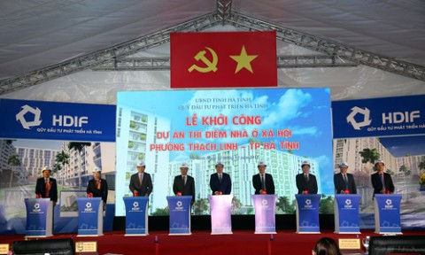 Phó Thủ tướng Vương Đình Huệ dự lễ khởi công dự án nhà ở xã hội