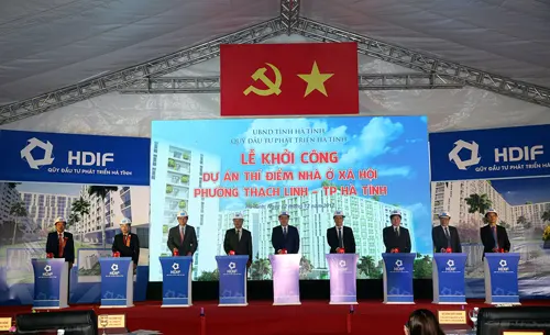 Phó Thủ tướng Vương Đình Huệ dự lễ khởi công dự án nhà ở xã hội