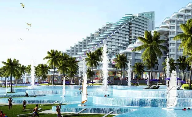 Bể bơi dài hơn 500m giật cấp 3 tầng độc đáo tại The Arena Cam Ranh