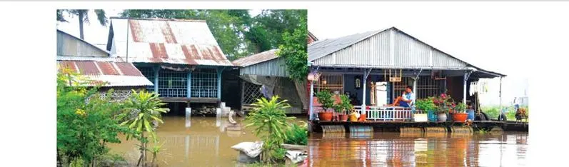 Những ngôi nhà nổi phổ biến: Nhà chi phí thấp và nhà được đầu tư lớn hơn
