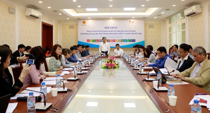 Bộ Xây dựng tham vấn Kế hoạch thực hiện Chương trình nghị sự 2030 vì sự phát triển bền vững