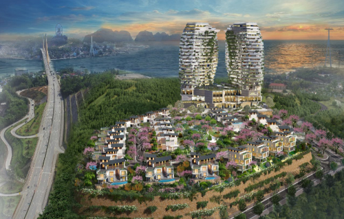 Khu phức hợp nghìn tỷ lấy ý tưởng từ hòn Trống-Mái ở Hạ Long