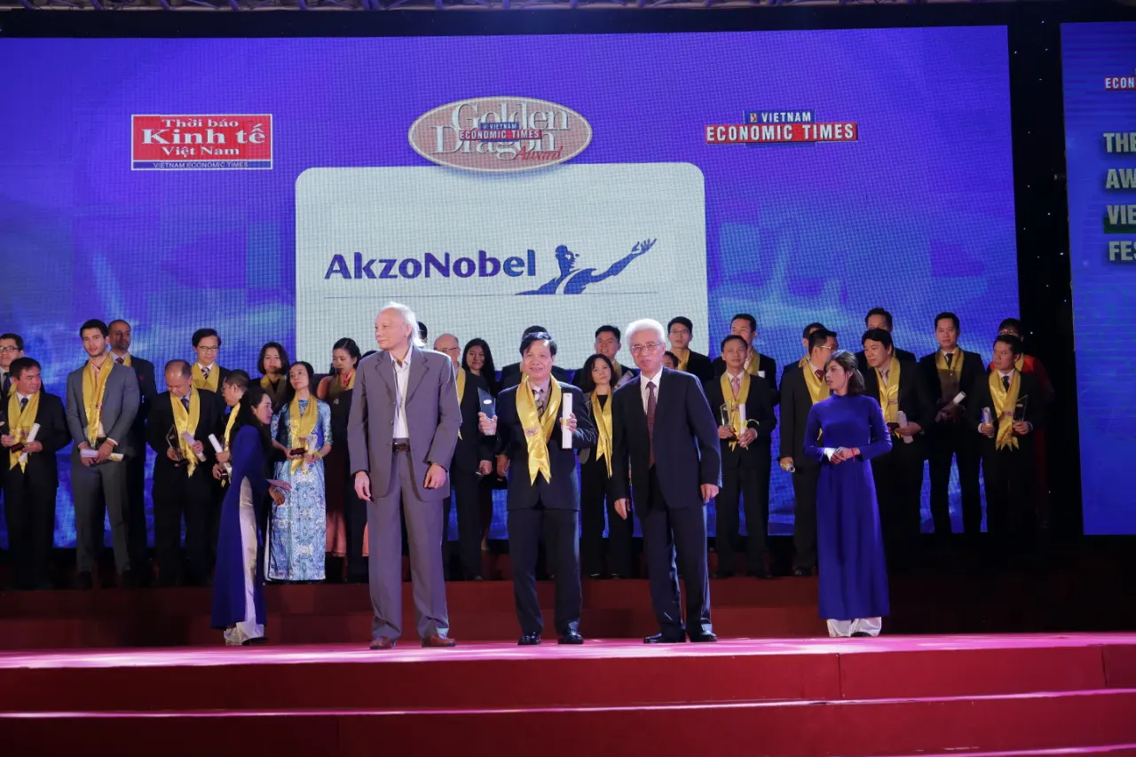 AkzoNobel Việt Nam 5 năm liên tiếp giành Giải thưởng Rồng vàng về thành tựu phát triển bền vững