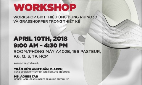 Mời tham dự “Workshop giới thiệu ứng Rhino3D và Grasshopper trong thiết kế”