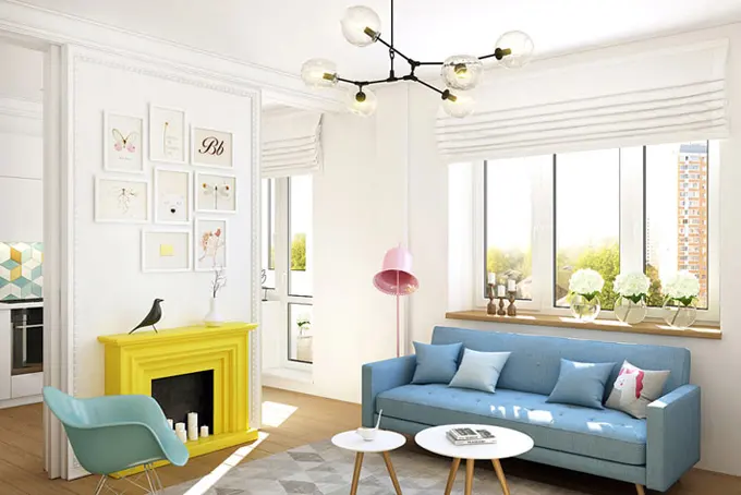 Căn hộ 42 m2 giấu nhiều không gian sau các bức vách
