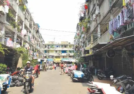 Hiện trạng không gian khu chung cư Nguyễn Thiện Thuật, Quận 3, TPHCM