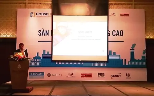 Hội thảo “Sàn bê tông chất lượng cao – Công nghệ mới nhất tại châu Âu & Mỹ và các vấn đề áp dụng tại Việt Nam”