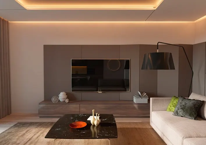 Thiết kế đèn âm tường giúp căn hộ trở nên lung linh