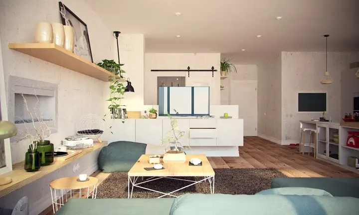Căn hộ 100m2 mang phong cách Bắc Âu