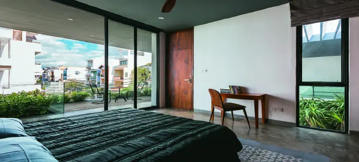Tổ chức không gian nội thất cần đảm bảo tầm nhìn và hài hòa với thiên nhiên