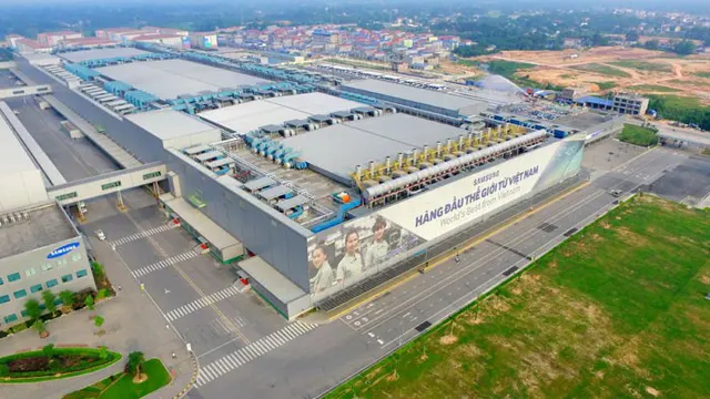 Toàn cảnh nhà máy Samsung Thái Nguyên (nguồn Internet).