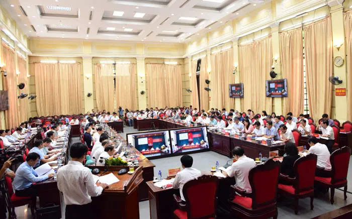 Hà Nội giao ban trực tuyến về vấn đề tăng cường bảo vệ môi trường và quản lý trật tự xây dựng