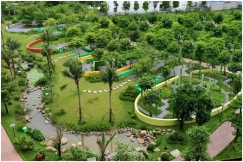 Công viên 6 giác quan - một trong những hạng mục tiện ích đã hoàn thành.