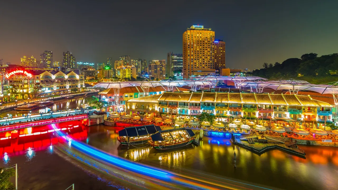 Clark Quay ở Singapore hiện nay (Ảnh TL tác giả)