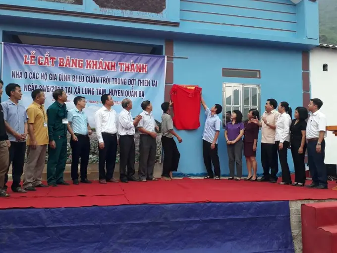 Hà Giang: Khánh thành nhà ở xã hội hóa cho đồng bào vùng lũ