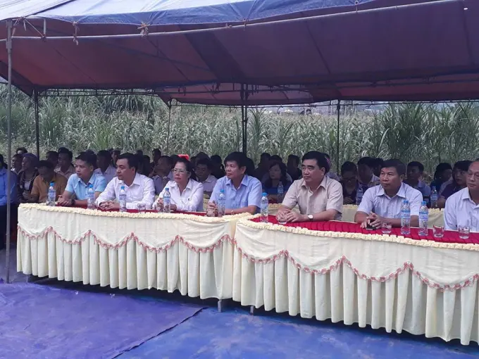 Dự buổi lễ có lãnh đạo Ban, ngành tỉnh Hà Giang và các nhà hảo tâm. (Ảnh: Phàn Giào Họ). 