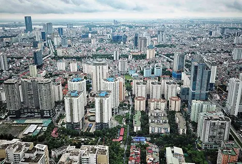 TP Hà Nội hiện có hàng nghìn toà nhà cao tầng tập trung ở các quận nội thành. Ảnh: Giang Huy.