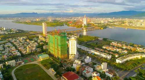 Toàn cảnh tiến độ dự án căn hộ nghỉ dưỡng Monarchy - Trần Hưng Đạo cập nhật ngày 8/11