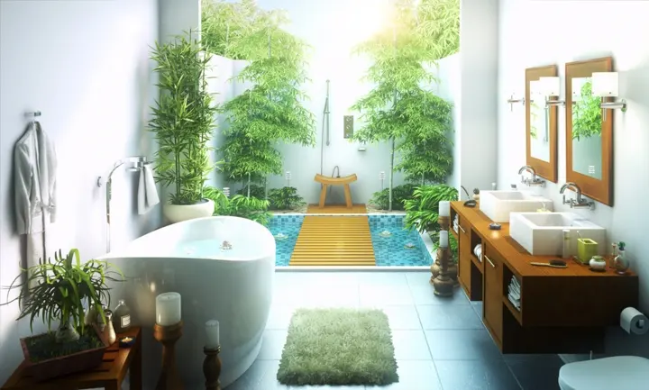 Những mẫu phòng tắm ngoài trời tuyệt đẹp