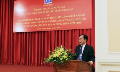 Bộ Xây dựng tổ chức Lễ hưởng ứng Ngày Pháp luật Việt Nam và tổng kết 5 năm thực hiện Ngày Pháp luật Việt Nam (2013 – 2018)