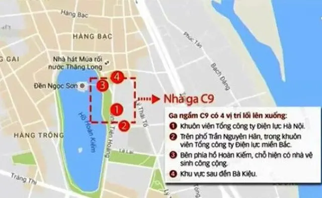 Giải pháp nào cho nhà ga C9 tại Hồ Gươm