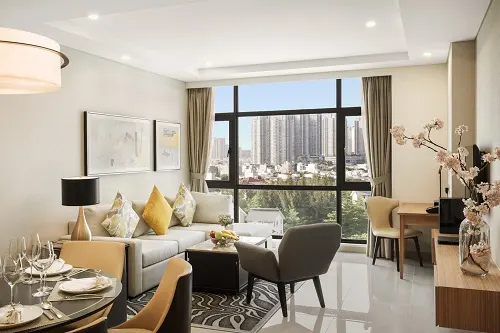Oakwood Residence Saigon là căn hộ dịch vụ được nhiều người Hàn Quốc yêu thích khi đến TPHCM