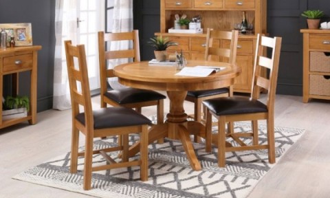 Những bộ bàn ăn gỗ mang phong cách Rustic