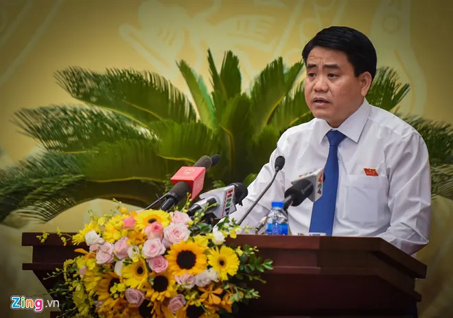 Chủ tịch UBND TP Hà Nội Nguyễn Đức Chung. Ảnh: Việt Linh.