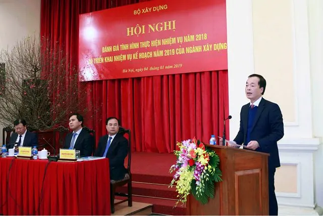 Bộ trưởng Bộ Xây dựng Phạm Hồng Hà phát biểu tại Hội nghị