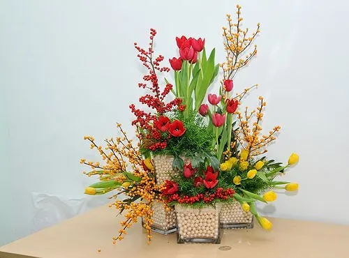 5 gợi ý bày hoa ngày Tết