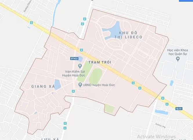 Đồ án quy hoạch trung tâm thị trấn Trạm Trôi có quy mô diện tích khoảng 112,3ha, với dân số từ 13.000 - 15.000 người
