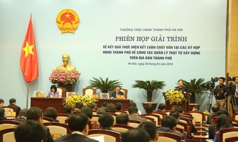 Hà Nội: Chủ tịch UBND phường xã giải trình về các tồn tại trong quản lý trật tự xây dựng