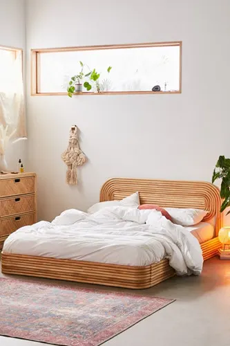 Giường mây dạng ghép đẹp lạ mắt