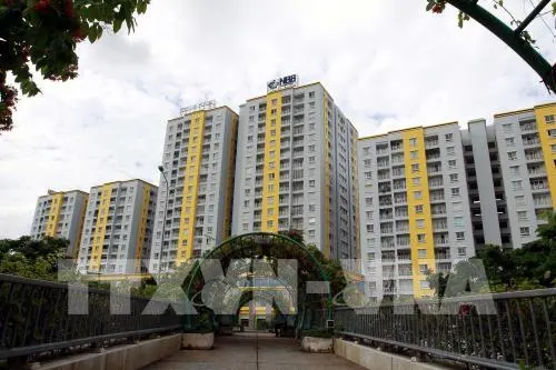 Chung cư Carina Plaza (Quận 8 – Thành phố Hồ Chí Minh) sau khi hoàn tất cải tạo, sửa chữa. Ảnh: Thanh Vũ - TTXVN