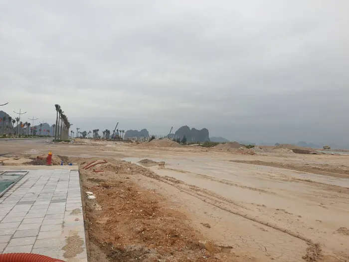 Một dự án đang được nhiều môi giới tung tin "sốt giá" tại Vân Đồn, Quảng Ninh - Ảnh: CTV