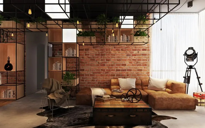 Căn hộ ấm áp mang phong cách công nghiệp