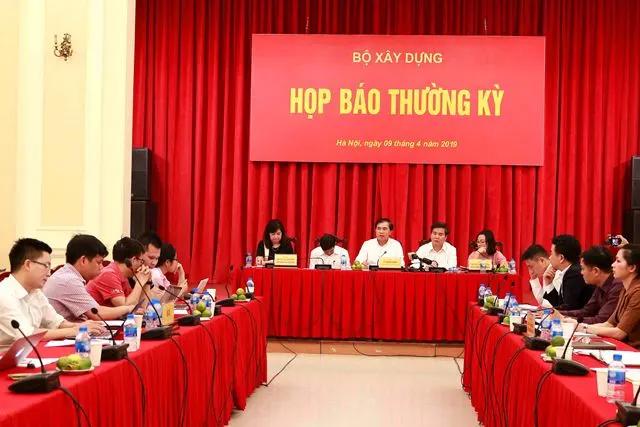 Bộ Xây dựng tổ chức họp báo định kỳ quý I-2019
