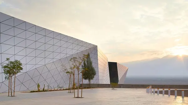 Ngắm sân bay Ramon kiểu dáng lạ trên sa mạc Israel