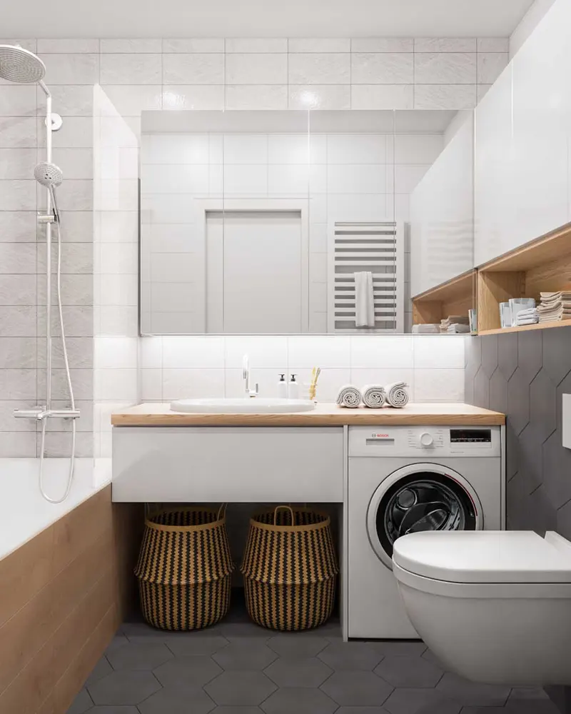 Phòng tắm hiện đại nhưng tiện lợi