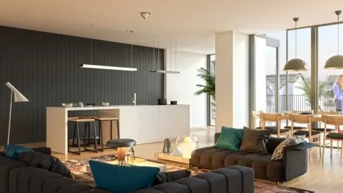 Bàn ăn đặt cạnh cửa sổ mang đến sự thú vị trong quá trình ăn uống